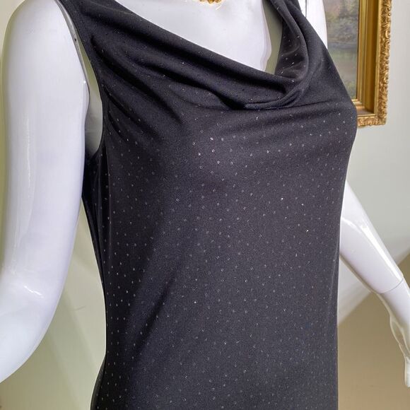 Vintage Lori M Black Evening Maxi LBD Dress - Picture 9 of 10